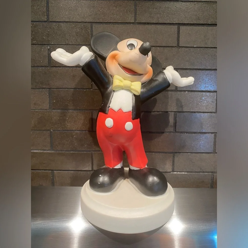 Disney Mickey Mouse Vintage 1985 Mickey In Tuxedo Porcelain Statue Figurine